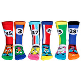 United Oddsocks Kinder Socken, 6 individuelle Socken - Geschenkbox, Motivsocken