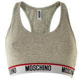 MOSCHINO Ladies Bustier - Bra, Sports Bra, Racerback, Cotton Stretch, plain