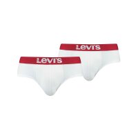LEVIS Herren Slips - Solid Basic Brief, Sportswear, 2er Pack Weiß S