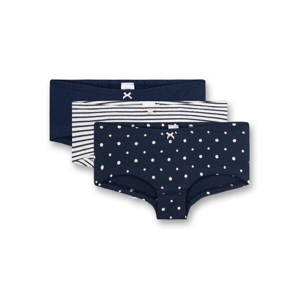 Sanetta Mädchen Cutbrief 3er Pack - Slip, Unterhose, gemustert