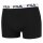 FILA Mens Boxer Shorts, 5-pack - Logo waistband, urban, cotton stretch, plain Black S (Small)