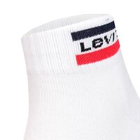 Levis Unisex 2-Pack Sports Socks - Mid Cut SPRTWR, Logo, Unicolor White/Grey 39-42