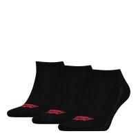 LEVIS Unisex 3-Pack Sports Socks - Low Cut BATWING, Logo, Unicolor