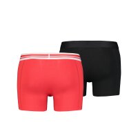 PUMA Men Boxershorts - Placed Logo Boxer, Everyday, 2er Pack Red M (Medium)