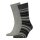 TOMMY HILFIGER Men Socks, Pack - Duo Stripe Sock, Stockings, Stripes, uni/striped Grey 43-46