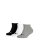 PUMA Kids Sneaker Socks - Kidss Invisible, Pack Grey/White/Black 23-26