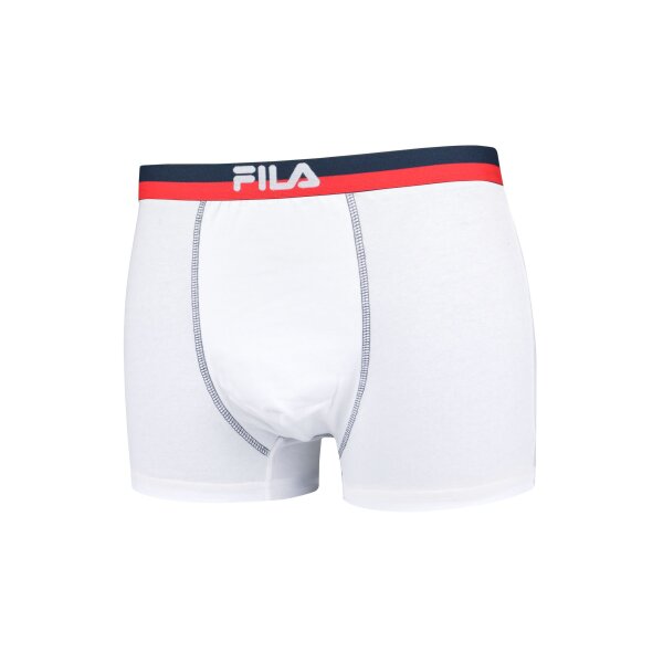 FILA Herren Boxer Shorts, Vorteilspack - Logobund, Urban, Cotton Stretch, einfarbig, S-2XL Weiß S 1 Short (1x1S)