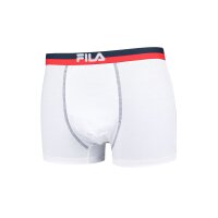 FILA Herren Boxer Shorts, Vorteilspack - Logobund, Urban, Cotton Stretch, einfarbig, S-2XL Weiß S 1 Short (1x1S)