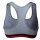 FILA Damen Bustier, Vorteilspack - Bra, Sport-BH, Racerback, Cotton Stretch, XS-XL Grau S 3 Bustiers (3x1B)
