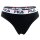 FILA Damen Brazilian Slips, Vorteilspack - Panty, Logo-Bund, Cotton Stretch, einfarbig, XS-XL Schwarz XS 1 Slip (1x1S)