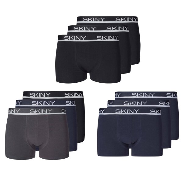 SKINY Mens Boxer Shorts pack - Trunks, Pants, Underwear Set, Cotton Stretch