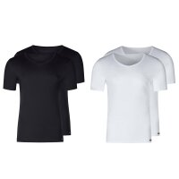 SKINY mens T-shirt, pack - vest, half sleeve, V-neck, cotton