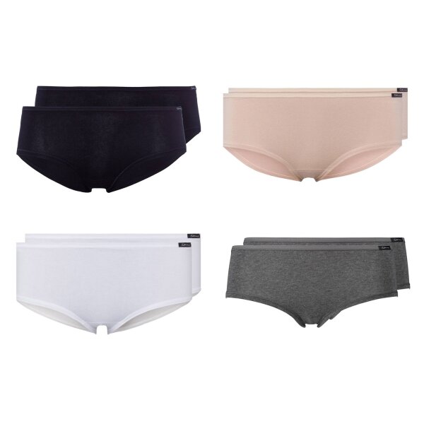 SKINY Damen Panty, Vorteilspack - Slip, Pants, Cotton Stretch, Basic