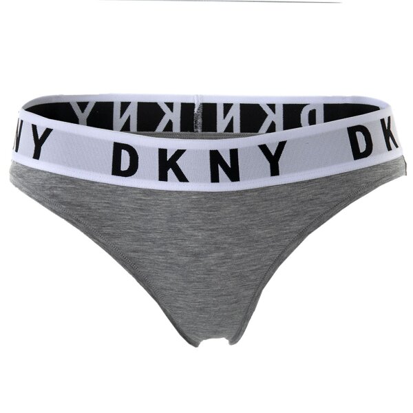 DKNY Damen Slip - Brief, Cotton Modal Stretch, Logobund, einfarbig