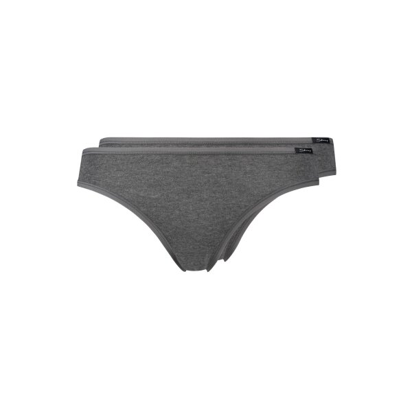 SKINY Ladies Rio Brief, pack - Bikini Briefs, Cotton Stretch, Basic Grey M (Medium) 2er Pack (1x2P)