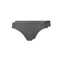 SKINY Ladies Rio Brief, pack - Bikini Briefs, Cotton Stretch, Basic Grey M (Medium) 2er Pack (1x2P)