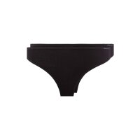 SKINY ladies thong, pack - Thong, Cotton Stretch, Basic Black M (Medium)