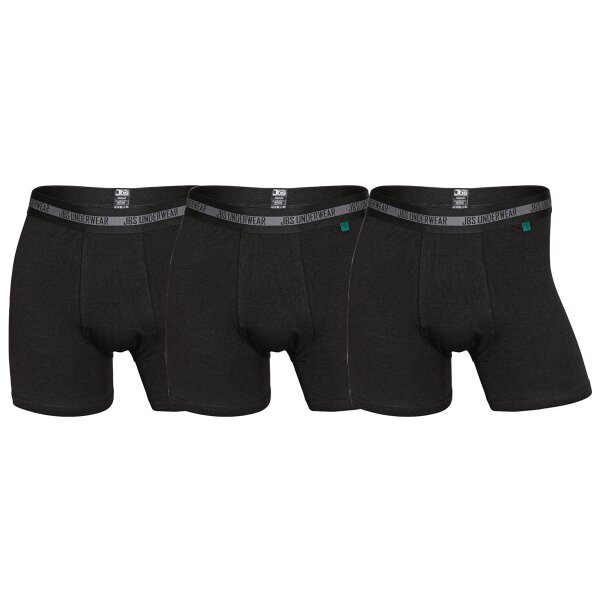 JBS Herren Boxer Shorts, 3er Pack - Pants, atmungsaktiv, Single Jersey, Stretch