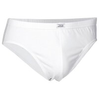 JBS Mens briefs, 5-pack - Mini briefs, single jersey, organic cotton, plain colour White 3XL (XXX-Large)