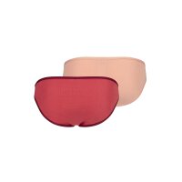 SKINY Mädchen Slip, 2er Pack - Rio-Slip, Bikini Briefs, Unterhose, Cotton Stretch Rot/Rosa 140