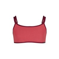 SKINY girl bustier, pack of 2 - Crop Top, Cotton Stretch Red/Pink 140 (8-9 years)