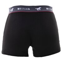 MUSTANG Herren Retroshorts 3er Pack - Boxershorts, Pants, True Denim Schwarz/Grau S