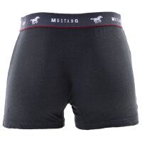 MUSTANG Herren Retroshorts 3er Pack - Boxershorts, Pants, True Denim Schwarz/Grau S