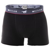 MUSTANG Men Retro Shorts 3 Pack - Boxer Shorts, Pants, True Denim Black/Grey S (Small)