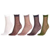 FALKE Ladies Socks Dot 15 Denier - Transparent, Matt, 1 pair