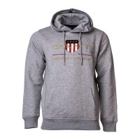 GANT Herren Hoodie - Archive Shield, Kapuzen-Pullover, Logo Grau XS