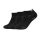 SKECHERS Unisex Sneaker Socken, Vorteilspack - Basic Kurzsocken, Mesh Schwarz 43-46 3er Pack (1x3P)