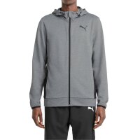 PUMA Mens Sweat Jacket - RTG FZ Hoodie, Loungewear, Zipper Grey S (Small)