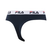 FILA Damen Strings, Vorteilspack - Regular Waist, breiter Logo-Bund, Baumwolle, einfarbig marineblau XL 1 String (1x1S)