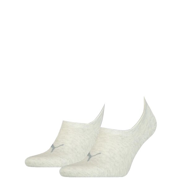 PUMA unisex socks, 2-pack - Footie, high-cut, sneaker socks, solid colour