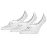 PUMA Unisex Füßlinge, 3er Pack - Footie, einfarbig Elfenbein EUR 35-38