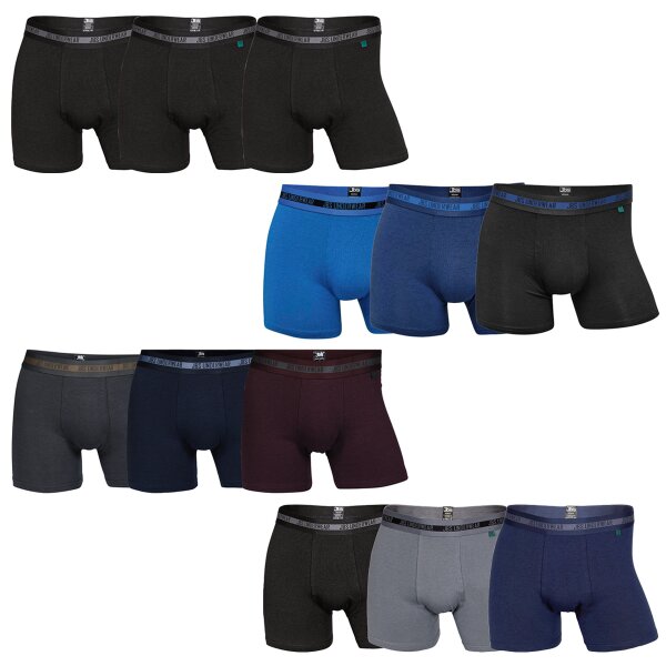 JBS mens boxer shorts, 3-pack - Pants, breathable, single jersey, stretch