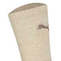 PUMA Unisex Sportsocken, 3 Paar - Tennissocken, Crew Sport Socken, einfarbig Braun-Mix 39-42