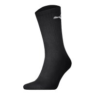 PUMA unisex sports socks, 3-pack - Sport Crew Lightweigth, tennis socks, plain Black 43-46 (9-11 UK)