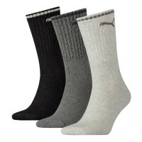 PUMA unisex sports socks, 3-pack - Sport Crew Stripe, tennis socks, stripes