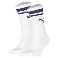 PUMA Unisex Sports Socks, 2 Pack - Crew Heritage, Tennis,...