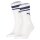 PUMA Unisex Sports Socks, 2 Pack - Crew Heritage, Tennis, Terry Sole, Stripes, plain White/Blue 39-42 (6-8 UK)