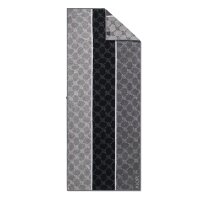 JOOP! Sauna towel Cornflower Stripes terry collection - terry towelling Black/Grey 80x200cm