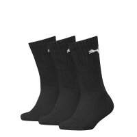 PUMA childrens socks, 3-pack - Sport Junior Crew, terry sole, ribbed cuffs, logo