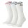 PUMA unisex sports socks, 3-pack - Sport Crew Stripe, tennis socks, stripes White 39-42 (6-8 UK) 3er Pack (1x3P)