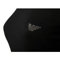 EMPORIO ARMANI Ladies T-Shirt - V-Neck, Loungewear, Short Sleeve, Stretch Cotton Black XL (X-Large)