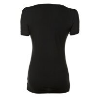 EMPORIO ARMANI Damen T-Shirt - Rundhals, Loungewear, Kurzarm, Stretch Cotton Schwarz XS