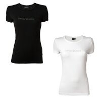 EMPORIO ARMANI Damen T-Shirt - Rundhals, Loungewear, Kurzarm, Stretch Cotton