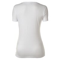 EMPORIO ARMANI Damen T-Shirt - Rundhals, Loungewear, Kurzarm, Stretch Cotton Weiss XS