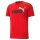 PUMA Mens T-Shirt - ESS+ Essentials 2 Col Logo Tee, round neck, short sleeve, uni Red 3XL (3X-Large)