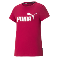 PUMA Ladies T-Shirt - Essentials Logo Tee (S), Round Neck, Short Sleeve, uni